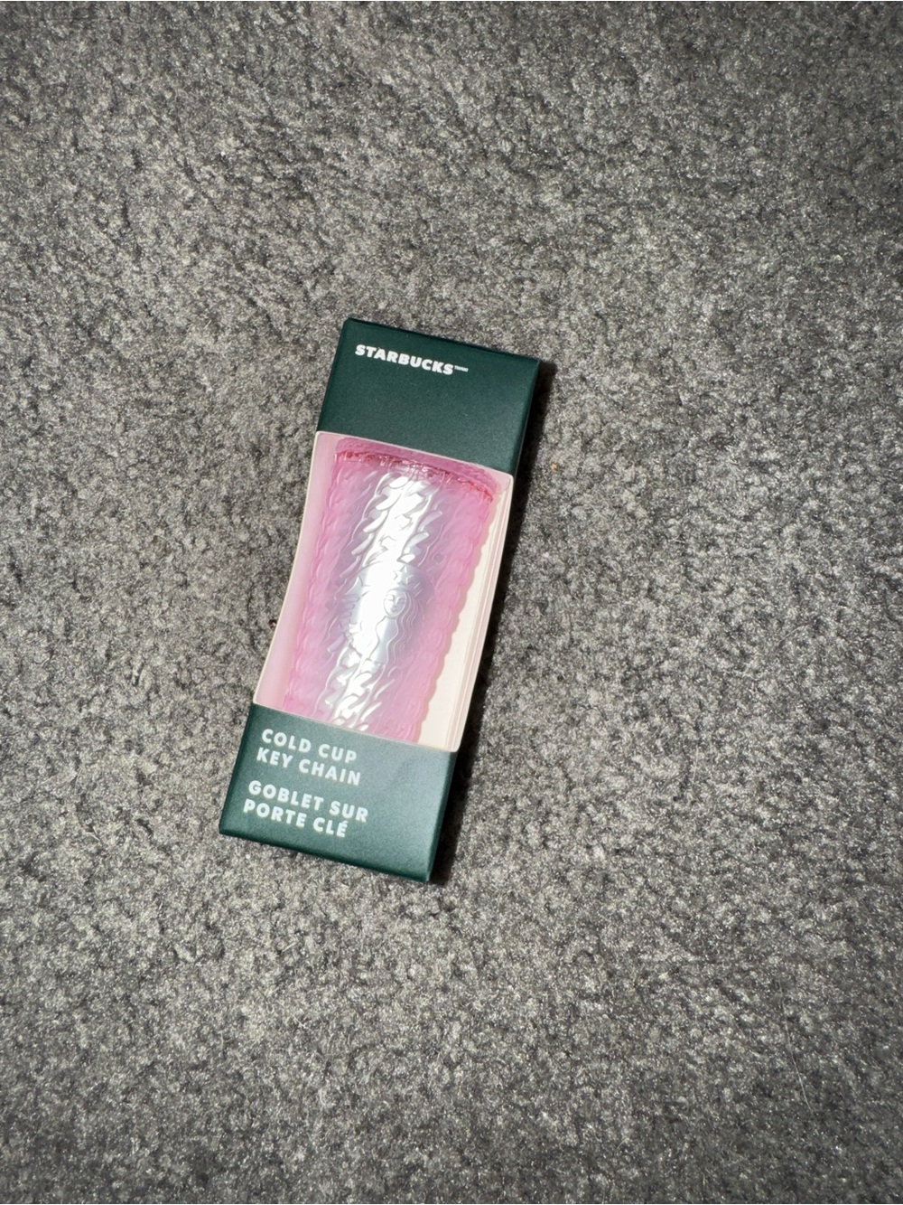 Starbucks Pink Iridescent Cold Cup Keychain